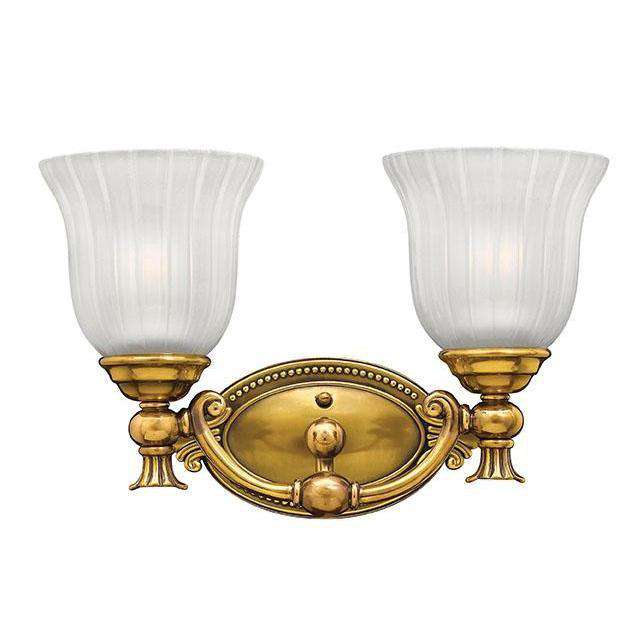Bath Francoise Bath Two Light Burnished Brass-Hinkley Lighting-HINKLEY-5582BB-Bathroom Lighting-1-France and Son