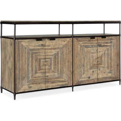 St. Armand Entertainment Console-Hooker-HOOKER-5601-55460-LTWD-Media Storage / TV StandsNatural-2-France and Son