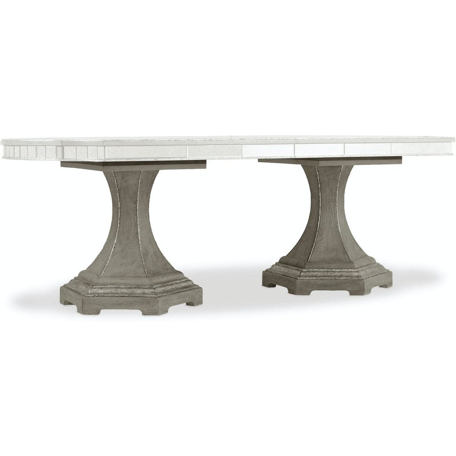 Sanctuary Rectangle Dining Table Base-Hooker-HOOKER-5603-75003-LTBR-Dining Tables-1-France and Son