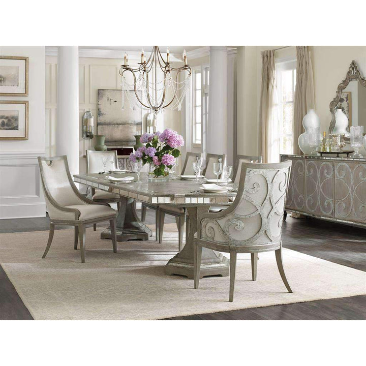 Sanctuary Rectangle Dining Table w/2-20in leaves-Hooker-HOOKER-5603-75200-LTBR-Dining Tables-3-France and Son