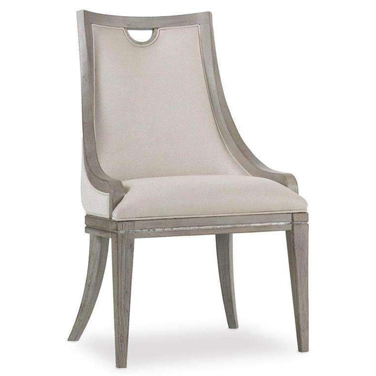 Sanctuary Upholstered Side Chair-Hooker-HOOKER-5603-75410-LTBR-Dining Chairs-1-France and Son