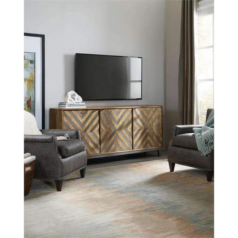 Serramonte 69in Entertainment/Accent Console-Hooker-HOOKER-5649-55469-MWD-Sideboards & Credenzas-2-France and Son
