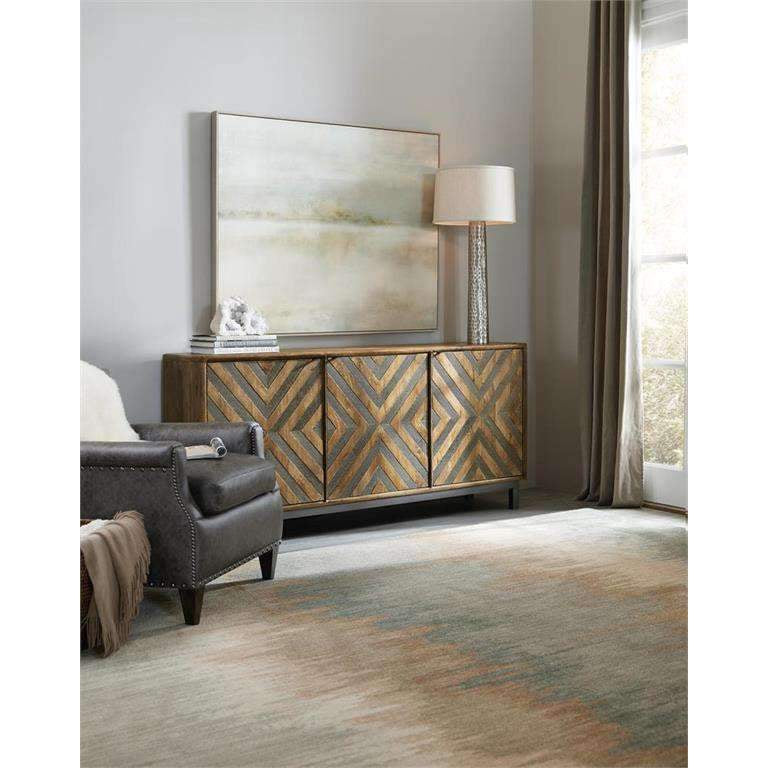 Serramonte 69in Entertainment/Accent Console-Hooker-HOOKER-5649-55469-MWD-Sideboards & Credenzas-3-France and Son