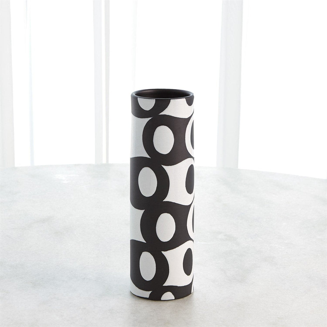 Black/White Circles Vase-Global Views-GVSA-3.31648-VasesSmall-3-France and Son