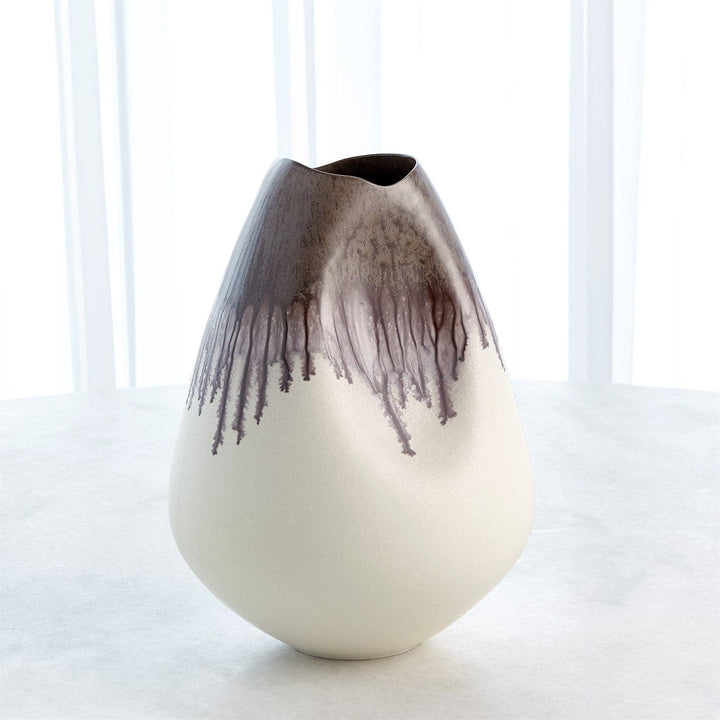 Dented Collection-Global Views-GVSA-1.10840-DecorSmall-Amethyst Drip-Vase-7-France and Son