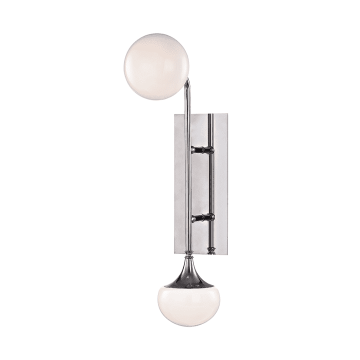 Fleming 2 Light Wall Sconce-Hudson Valley-HVL-4700-PN-Wall LightingPolished Nickel-2-France and Son