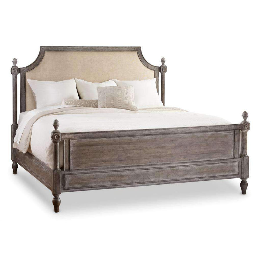 King Fabric Upholstered Poster Bed-Hooker-HOOKER-5701-90666-Beds-1-France and Son