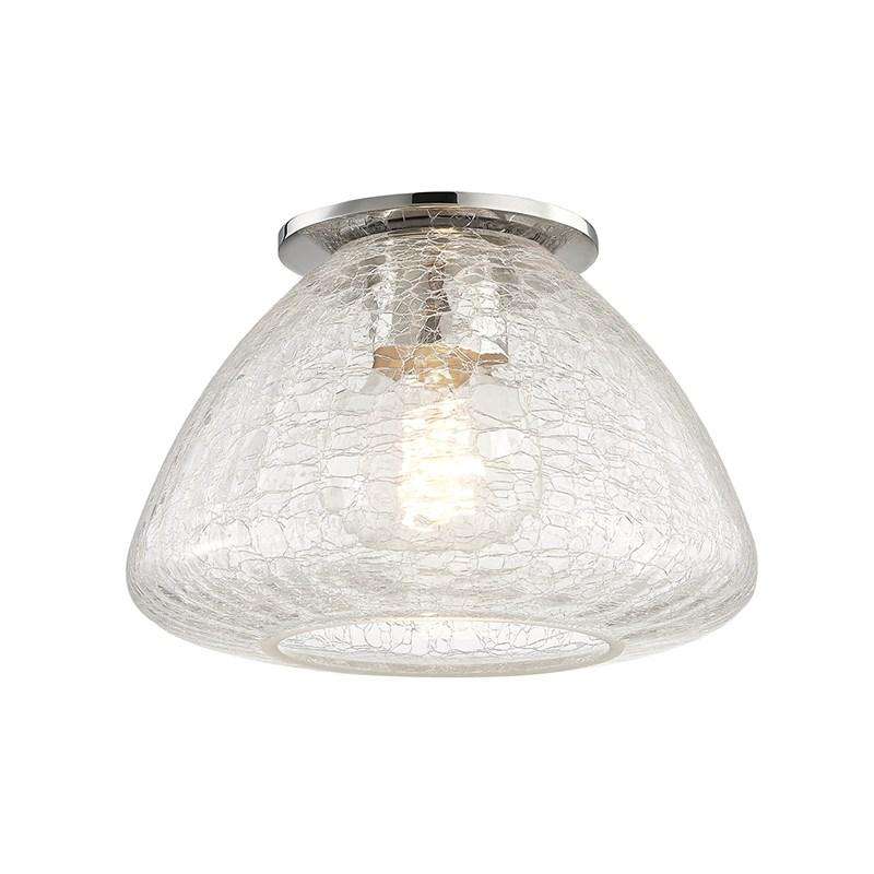 Maya 1 Light Small Flush Mount-Mitzi-HVL-H216501S-PN-Flush MountsSilver-2-France and Son