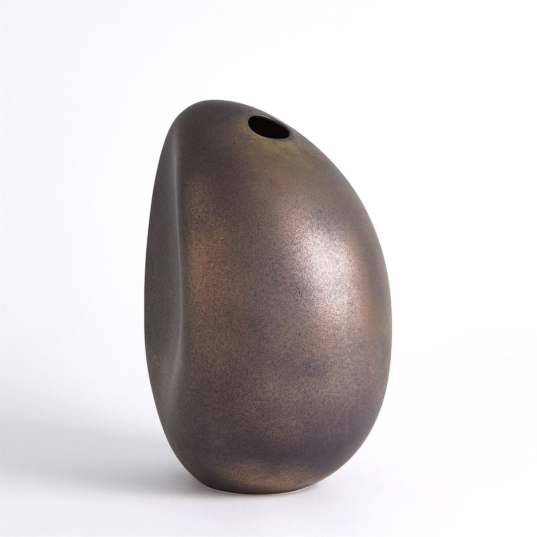 River Stone Vase-Global Views-GVSA-7.10456-VasesSmall-Bronze-7-France and Son