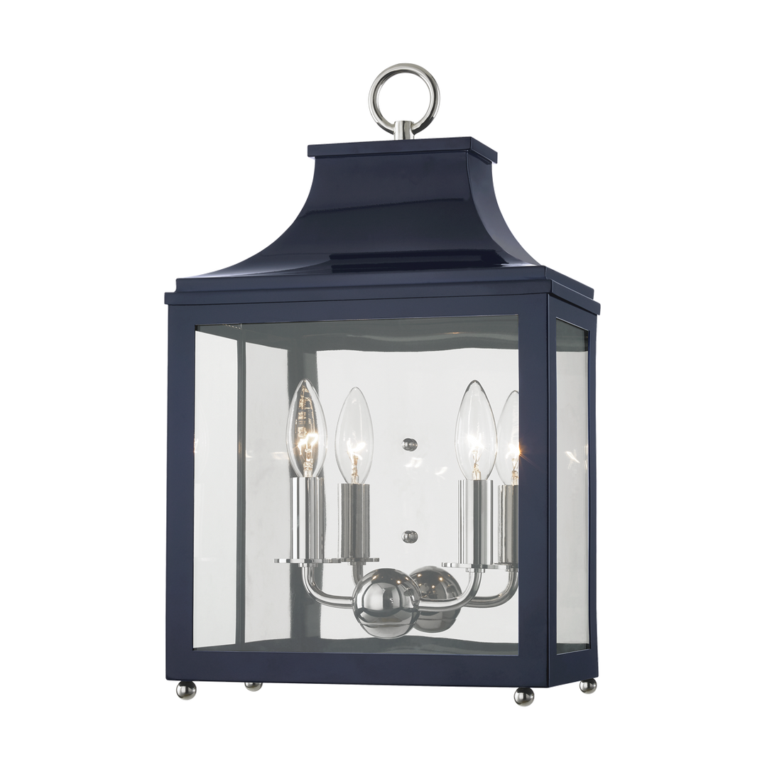 Leigh 2 Light Wall Sconce-Mitzi-HVL-H259102-PN/NVY-Wall LightingPolished Nickel/Navy-5-France and Son