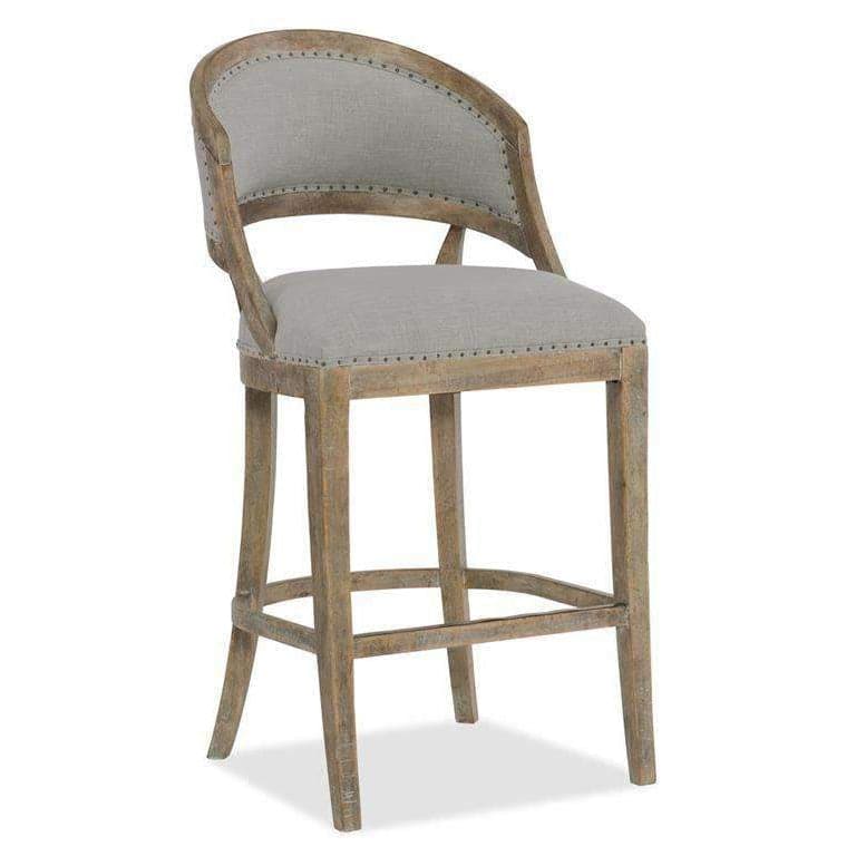 Boheme Garnier Barrel Back Bar Stool-Hooker-HOOKER-5750-20360-MWD-Bar Stools-1-France and Son