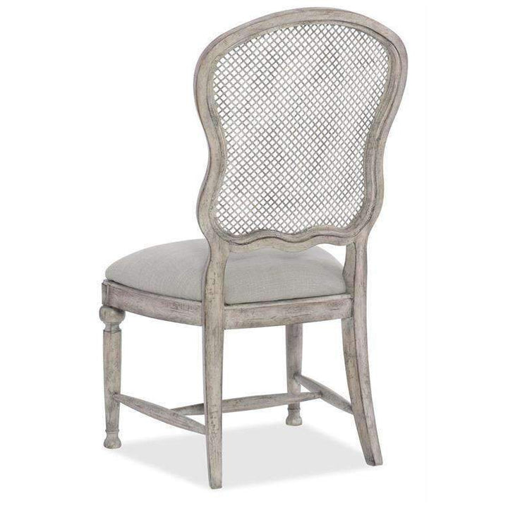 Boheme Gaston Metal Back Side Chair-Hooker-HOOKER-5750-75411-LTWD-Dining Chairs-2-France and Son