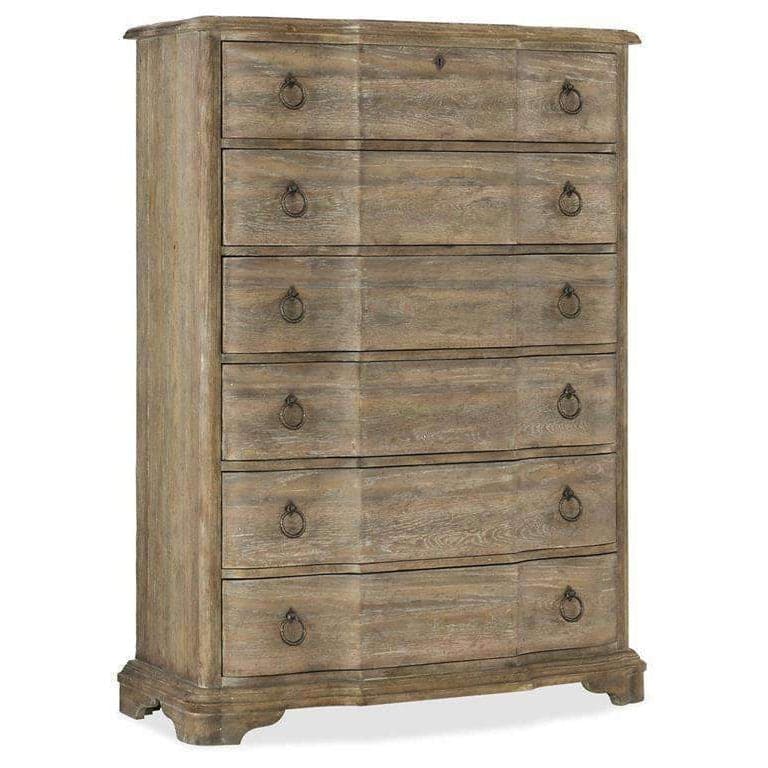 Boheme Chimay Six-Drawer Chest-Hooker-HOOKER-5750-90010-MWD-Dressers-1-France and Son