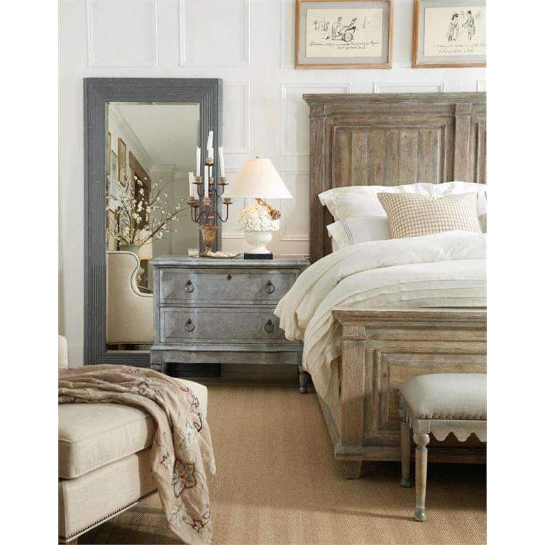 Light Wood Boheme Laurier Panel Bed-Hooker-HOOKER-5750-90260-MWD-BedsCalifornia King-2-France and Son