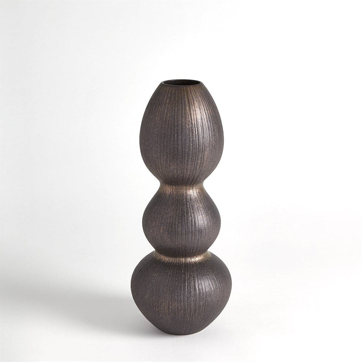 Torch Vase-Global Views-GVSA-7.10448-VasesSmall-Bronze-4-France and Son