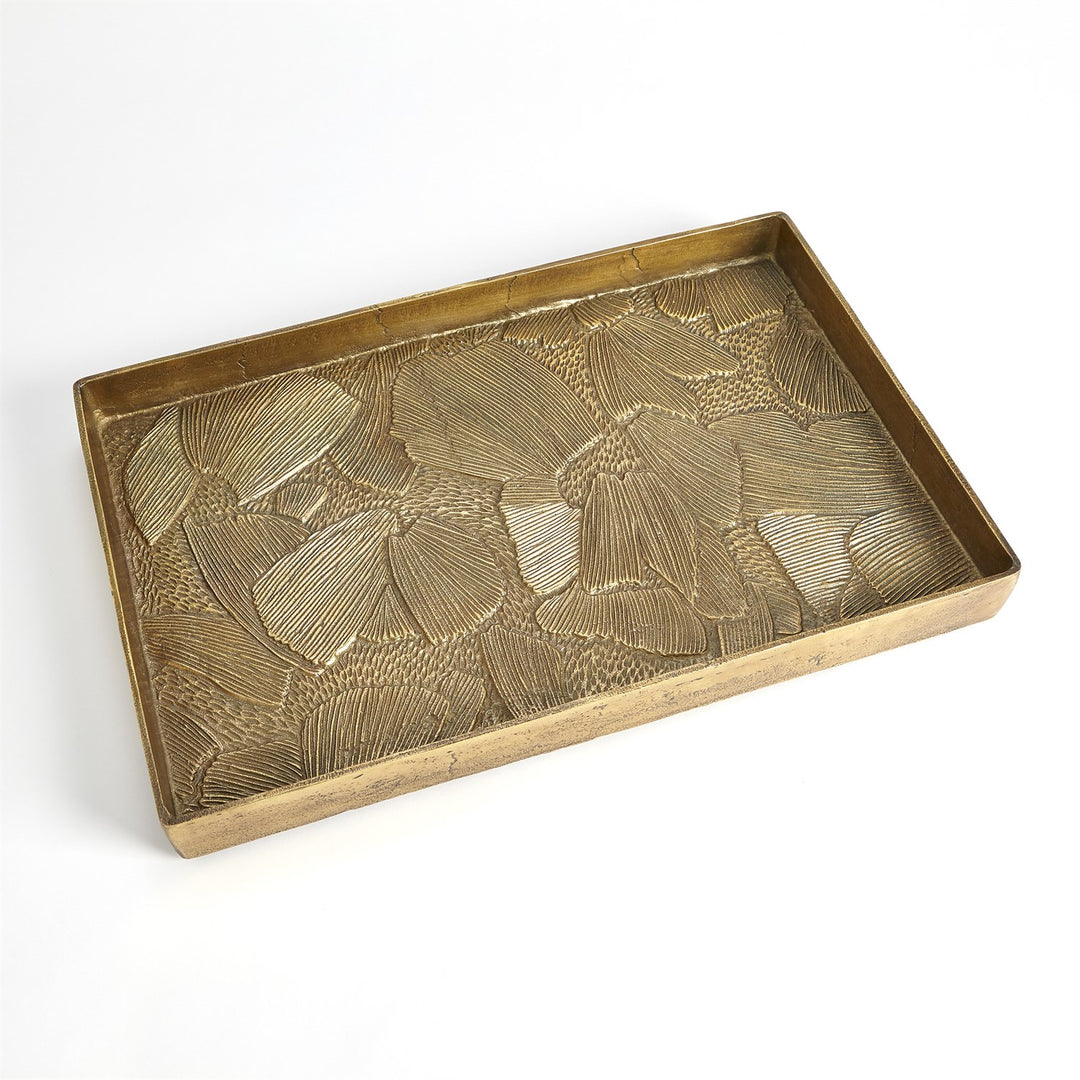 Flora Tray - Antique Brass-Global Views-GVSA-7.91428-Trays-1-France and Son