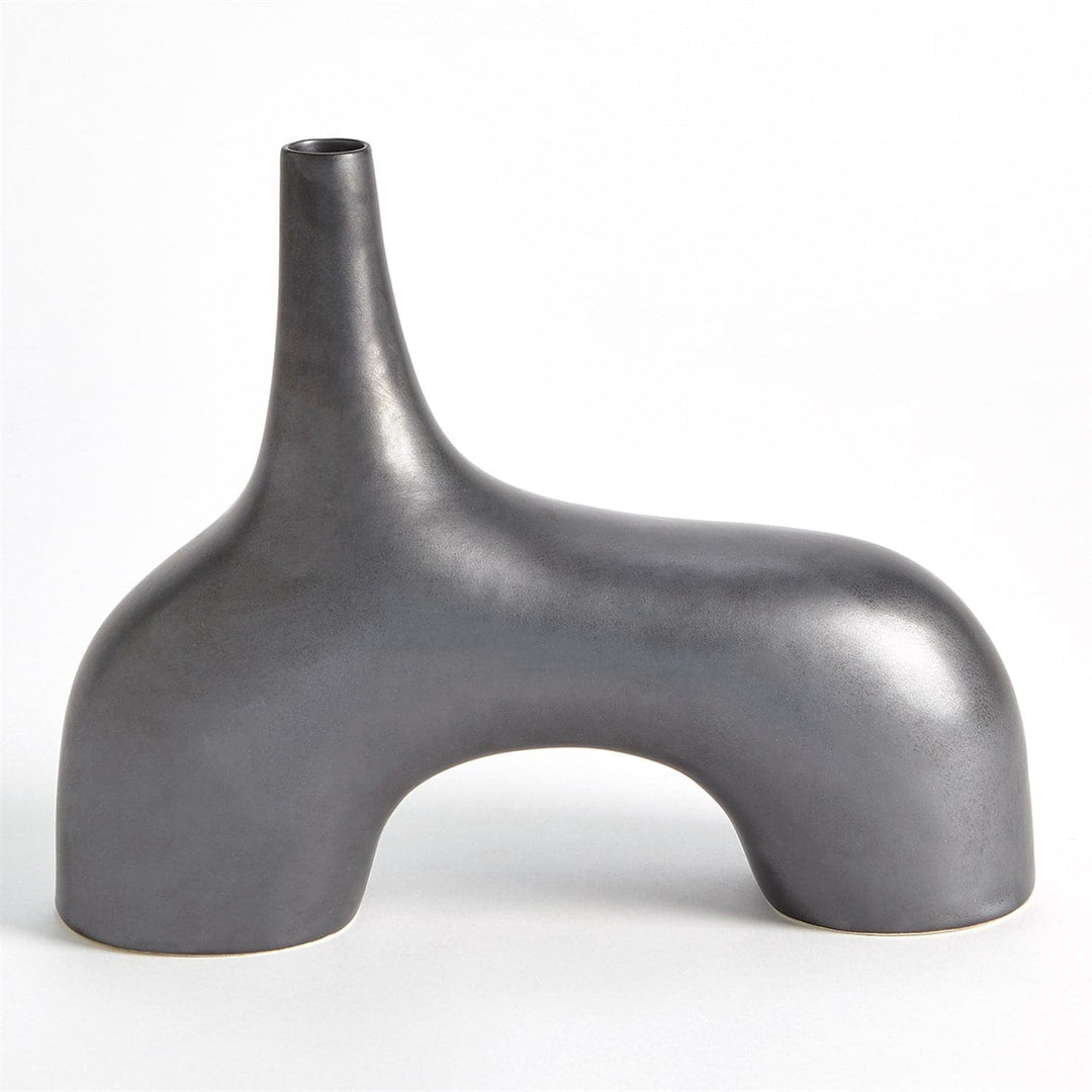 Stretch Vase - Black-Global Views-GVSA-7.10494-VasesSmall-3-France and Son