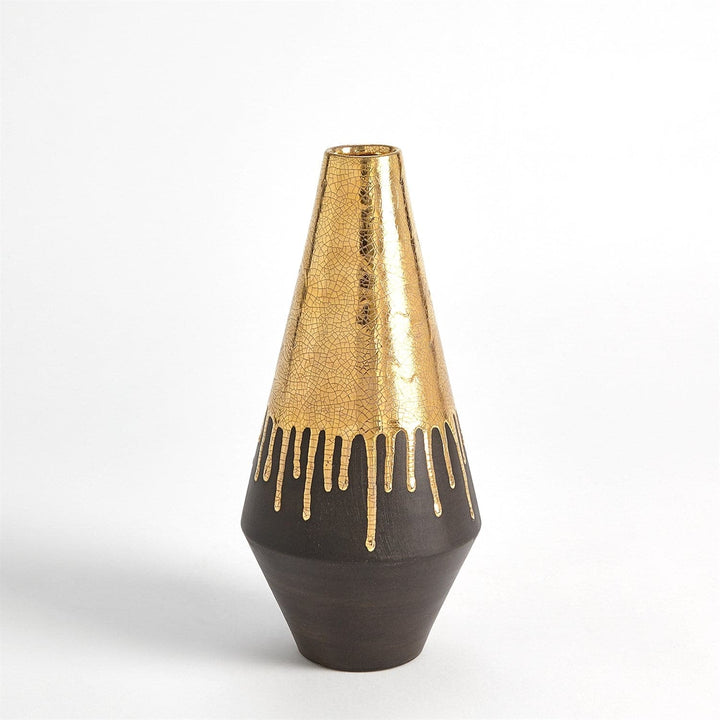 Gold Drip Vase-Global Views-GVSA-7.30203-VasesSmall-4-France and Son