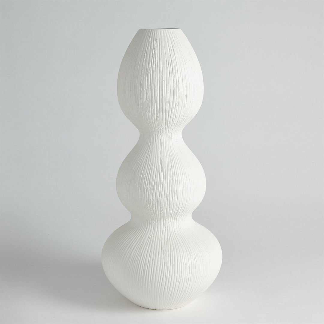 Torch Vase-Global Views-GVSA-7.10451-VasesLarge-Matte White-2-France and Son