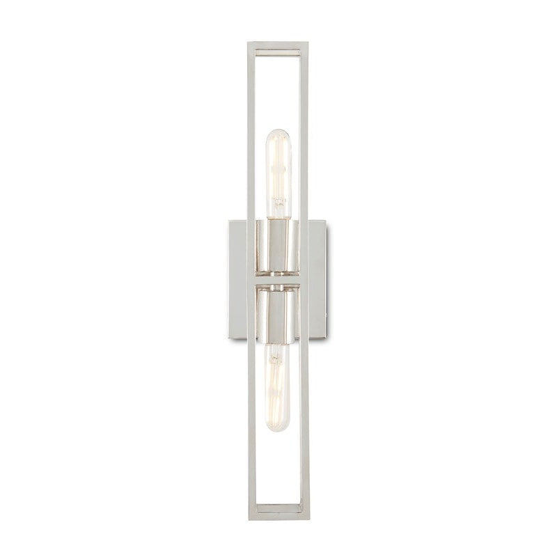 Bergen Wall Sconce-Currey-CURY-5800-0020-Outdoor Wall SconcesSilver-2-France and Son