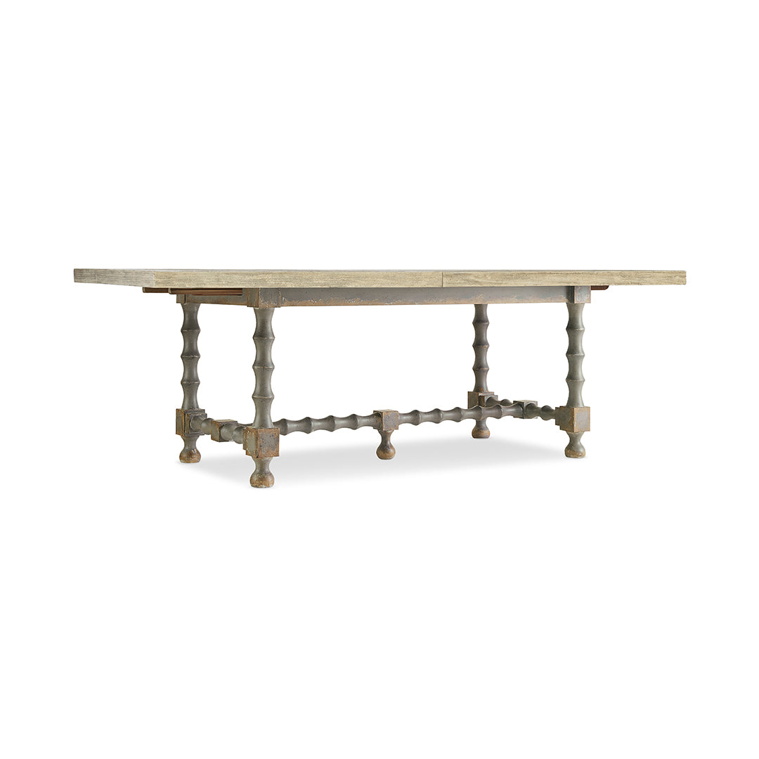 Ciao Bella 84in Trestle Extension Dining Table-Hooker-HOOKER-5805-75200-85-Dining Tables-5-France and Son