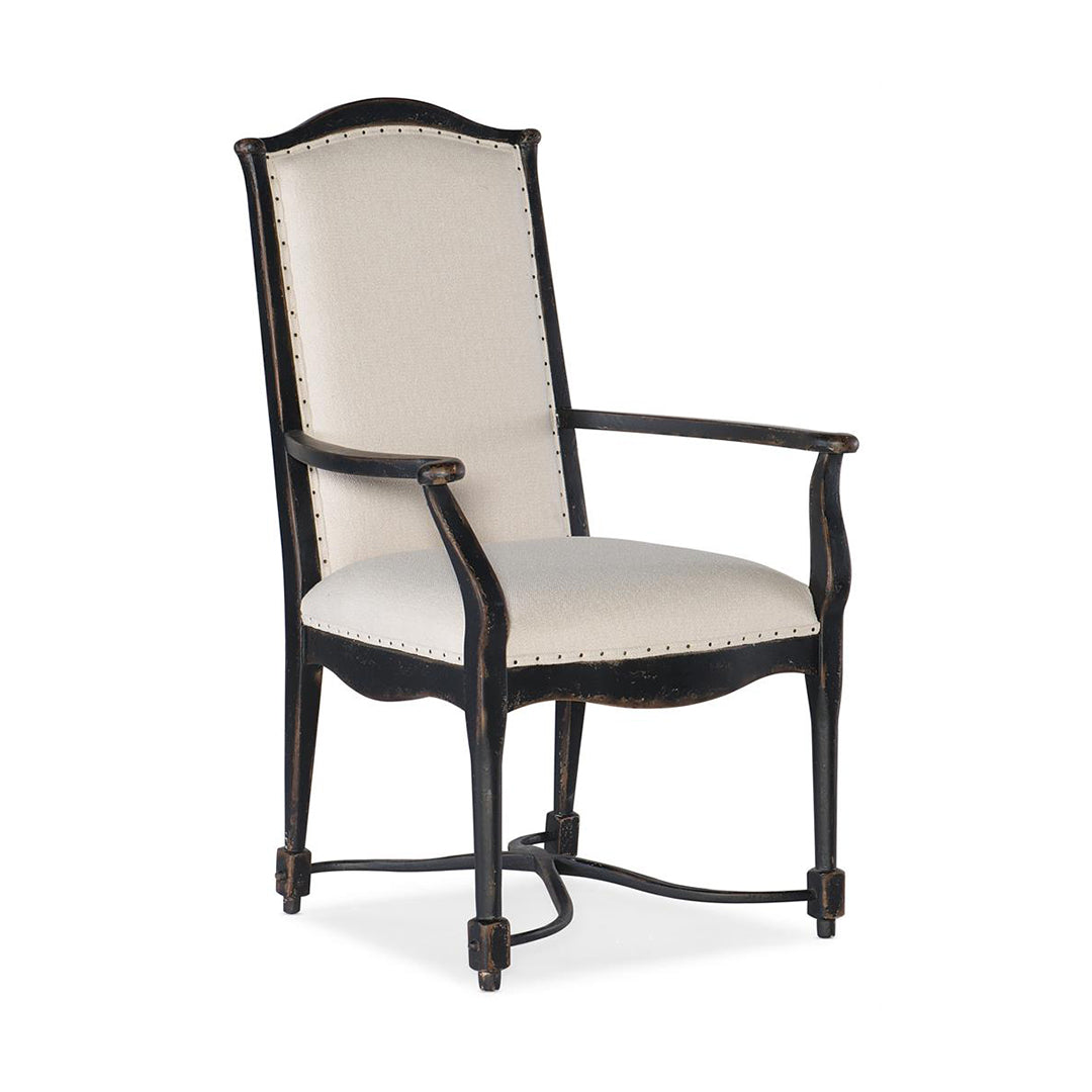 Ciao Bella Upholstered Arm Chair Collection-Hooker-HOOKER-5805-75300-99-Dining ChairsBlack-5-France and Son