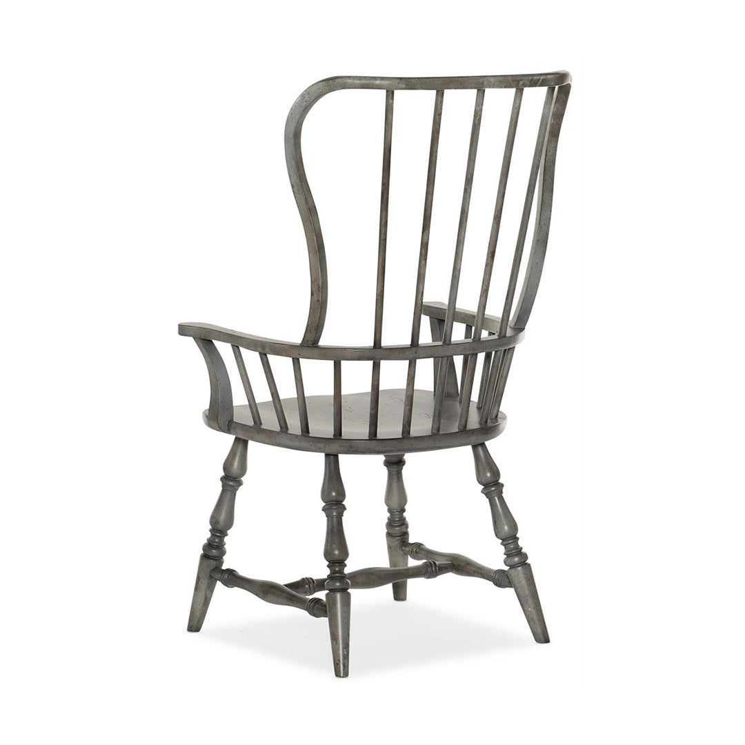 Ciao Bella Spindle Back Arm Chair-Hooker-HOOKER-5805-75301-96-Dining Chairs-3-France and Son