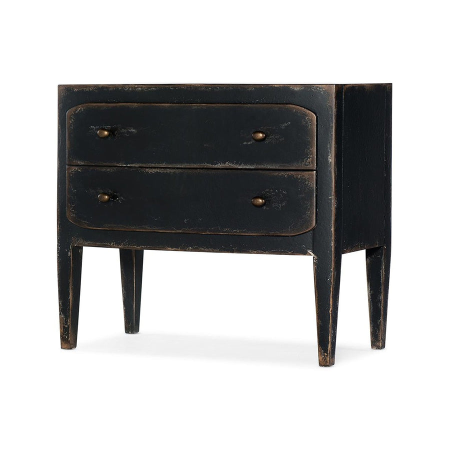 Ciao Bella Two-Drawer Nightstand-Hooker-HOOKER-5805-90016-99-NightstandsBlack-1-France and Son