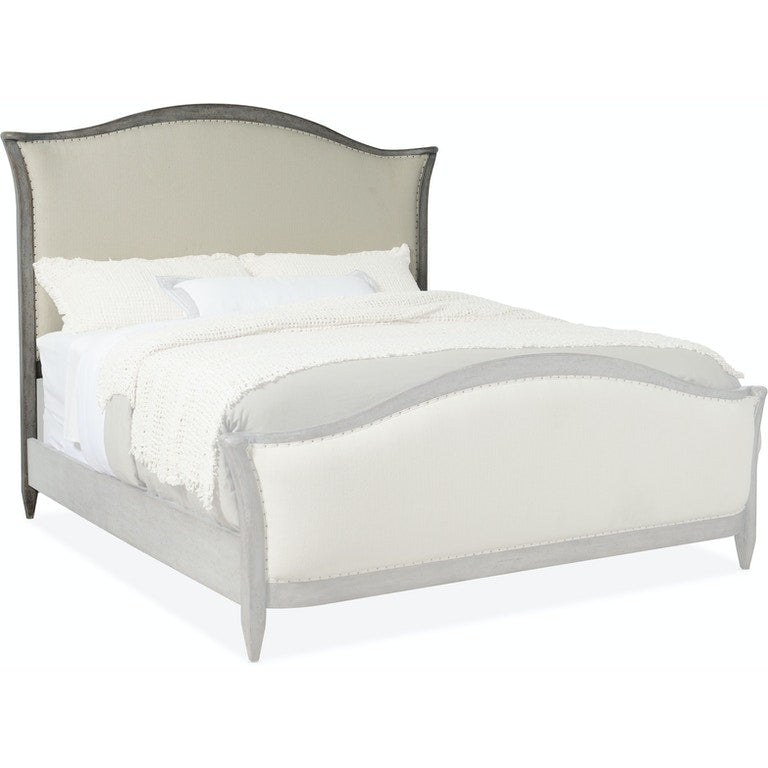 Queen Upholstered Bed- Speckled Gray-Hooker-HOOKER-5805-90850-96-Beds-3-France and Son