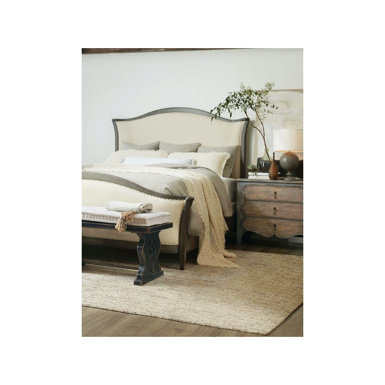 Queen Upholstered Bed- Speckled Gray-Hooker-HOOKER-5805-90850-96-Beds-2-France and Son