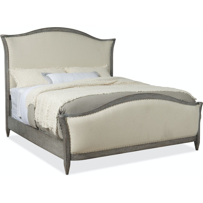 Queen Upholstered Bed- Speckled Gray-Hooker-HOOKER-5805-90850-96-Beds-1-France and Son
