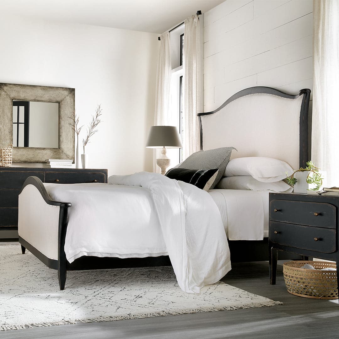 Ciao Bella King Upholstered Bed- Black-Hooker-HOOKER-5805-90866-99-Beds-2-France and Son