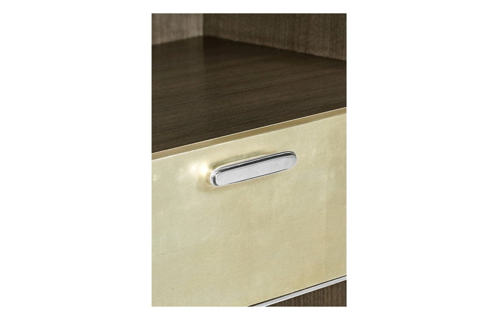 Gatsby Champagne Silver - Leaf Bedside Cabinet-Jonathan Charles-JCHARLES-500273-WGE-Nightstands-2-France and Son