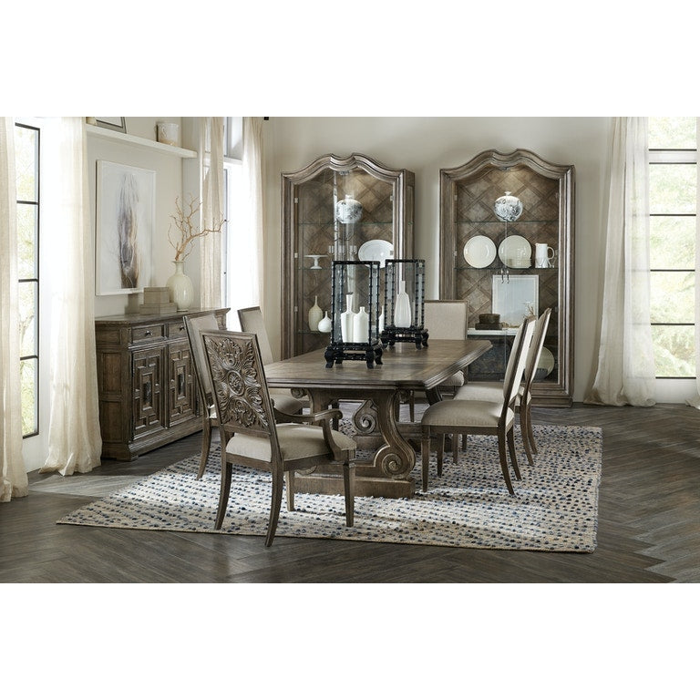 Rectangle Dining Table With 2-22in Leaves-Hooker-HOOKER-5820-75200-84-Dining Tables-2-France and Son
