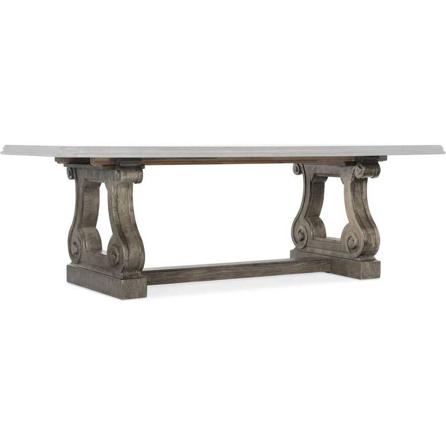 Woodlands Rectangle Dining Table Base-Hooker-HOOKER-5820-75200B-84-Dining Tables-1-France and Son