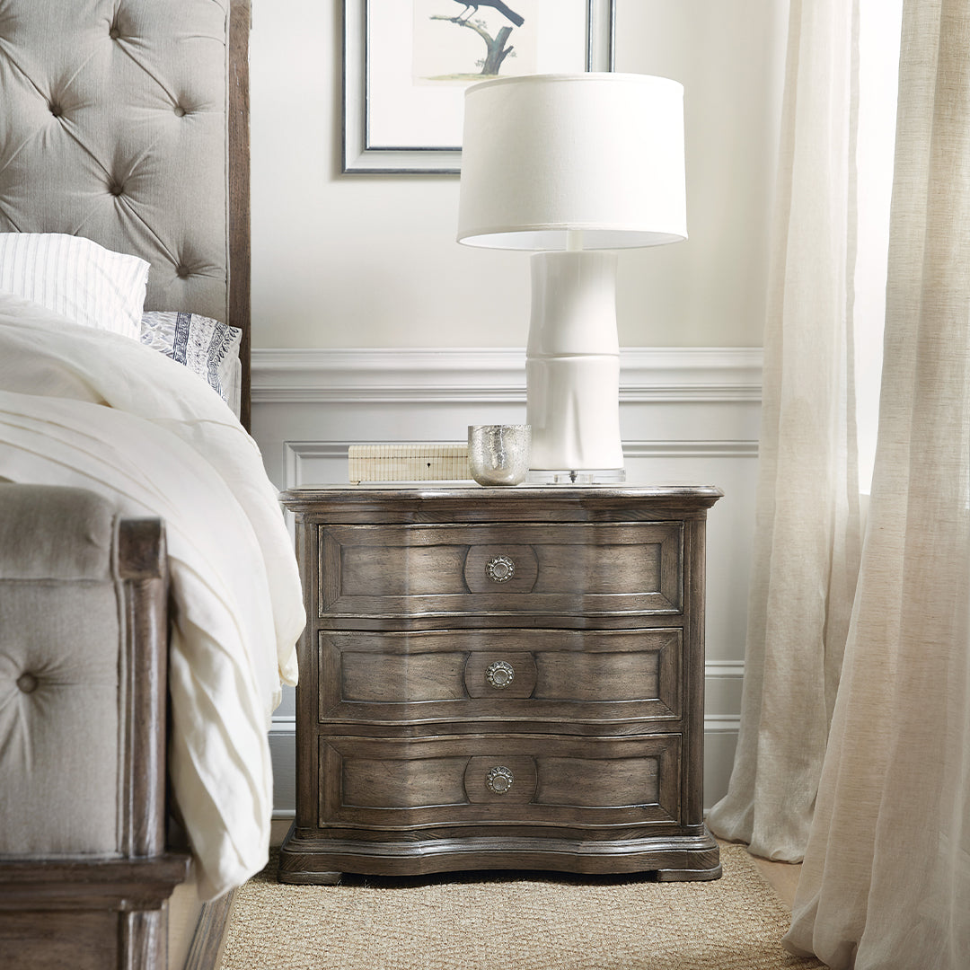 Woodlands Three-Drawer Nightstand-Hooker-HOOKER-5820-90016-84-Nightstands-2-France and Son