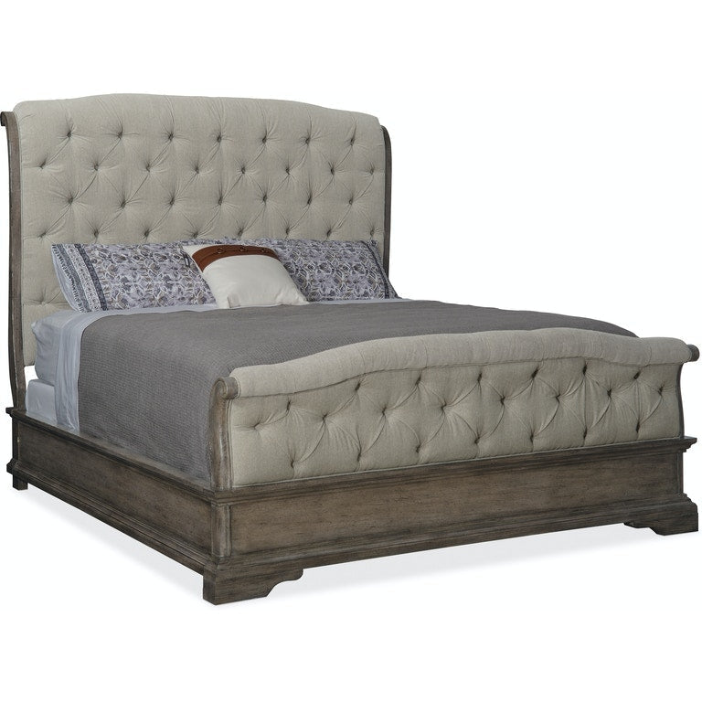 Woodlands Queen Upholstered Bed-Hooker-HOOKER-5820-90850-84-Beds-1-France and Son
