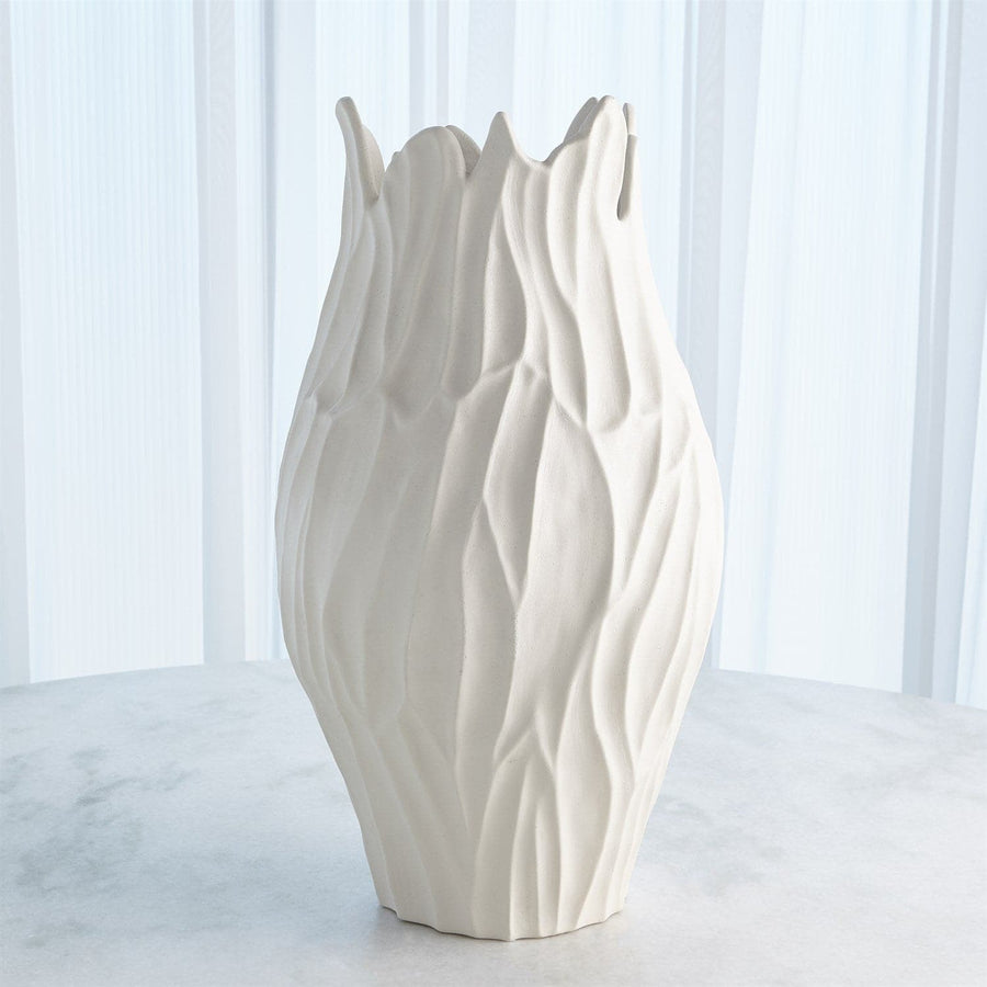 Bloom Vase - Matte White-Global Views-GVSA-7.10507-Vases-1-France and Son