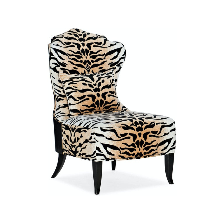 Belle Fleur Slipper Chair-Hooker-HOOKER-5845-52003-99-Lounge ChairsPlush Tigre-2-France and Son