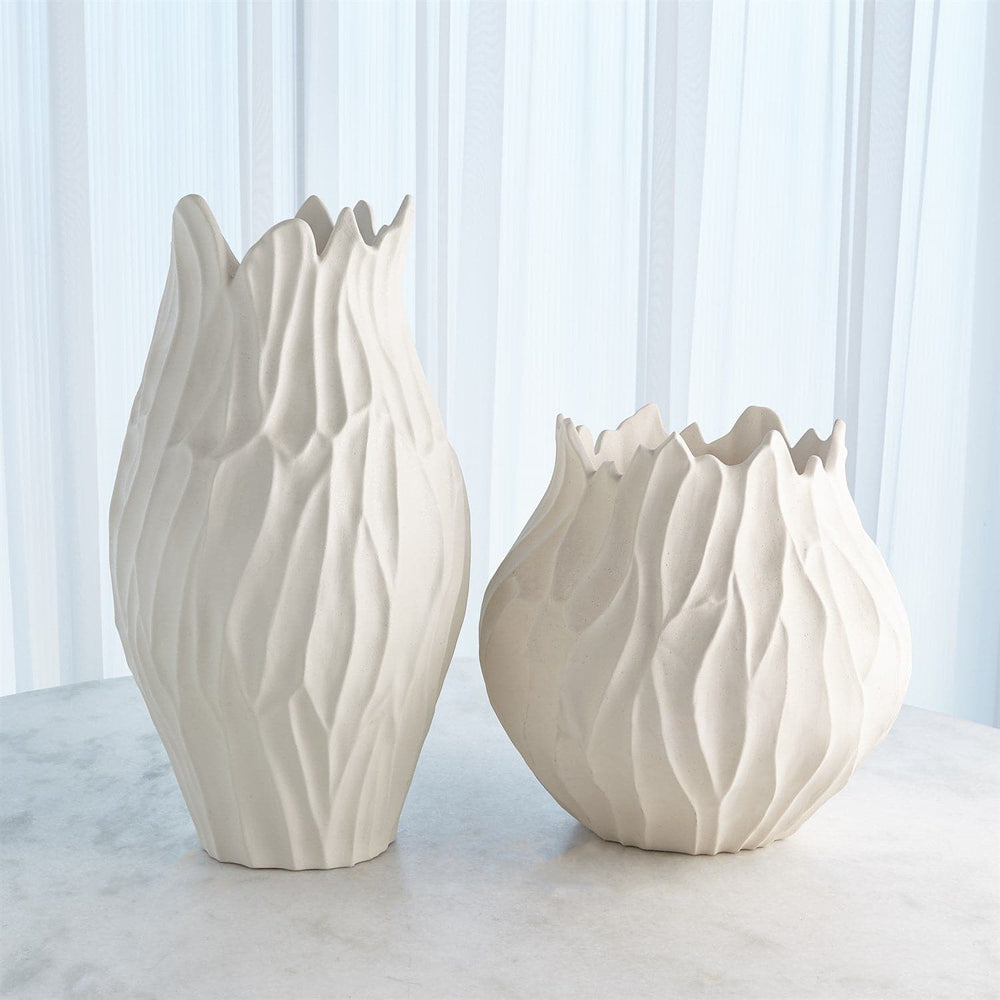 Bloom Vase - Matte White-Global Views-GVSA-7.10507-Vases-2-France and Son