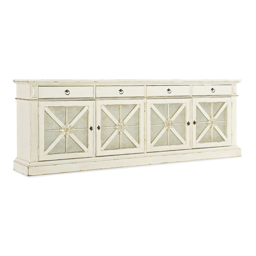 Sanctuary Grand Premier Entertainment Console Blanc-Hooker-HOOKER-5865-55106-02-Sideboards & Credenzas-1-France and Son