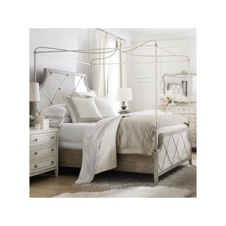 Sanctuary Diamont Canopy King Panel Bed-Hooker-HOOKER-5875-90365-95-Beds-2-France and Son