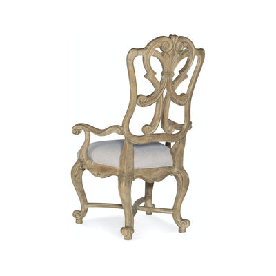 Wood Back Arm Chair-Hooker-HOOKER-5878-75401-80-Dining Chairs-2-France and Son