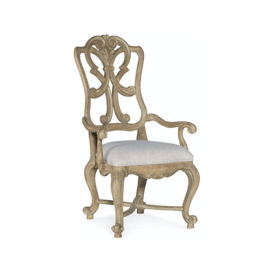 Wood Back Arm Chair-Hooker-HOOKER-5878-75401-80-Dining Chairs-1-France and Son