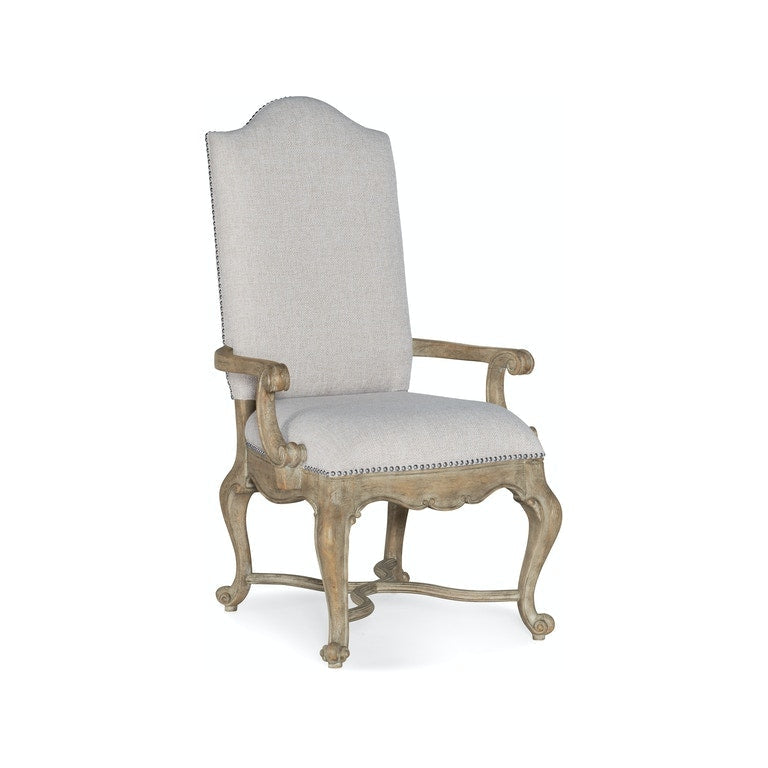 Castella Upholstered Arm Chair-Hooker-HOOKER-5878-75500-80-Dining Chairs-1-France and Son