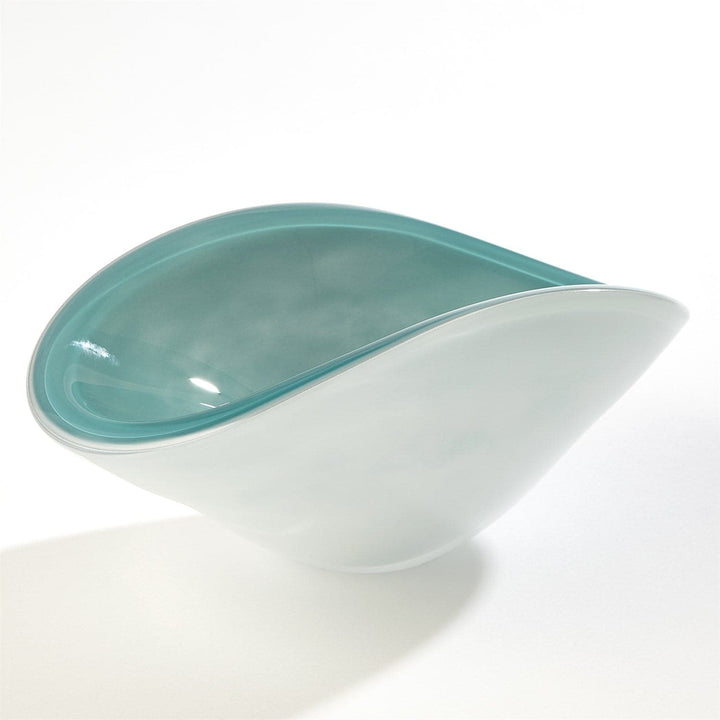 Pinched Cased Glass Bowl-Global Views-GVSA-6.60565-BowlsOrange-6-France and Son