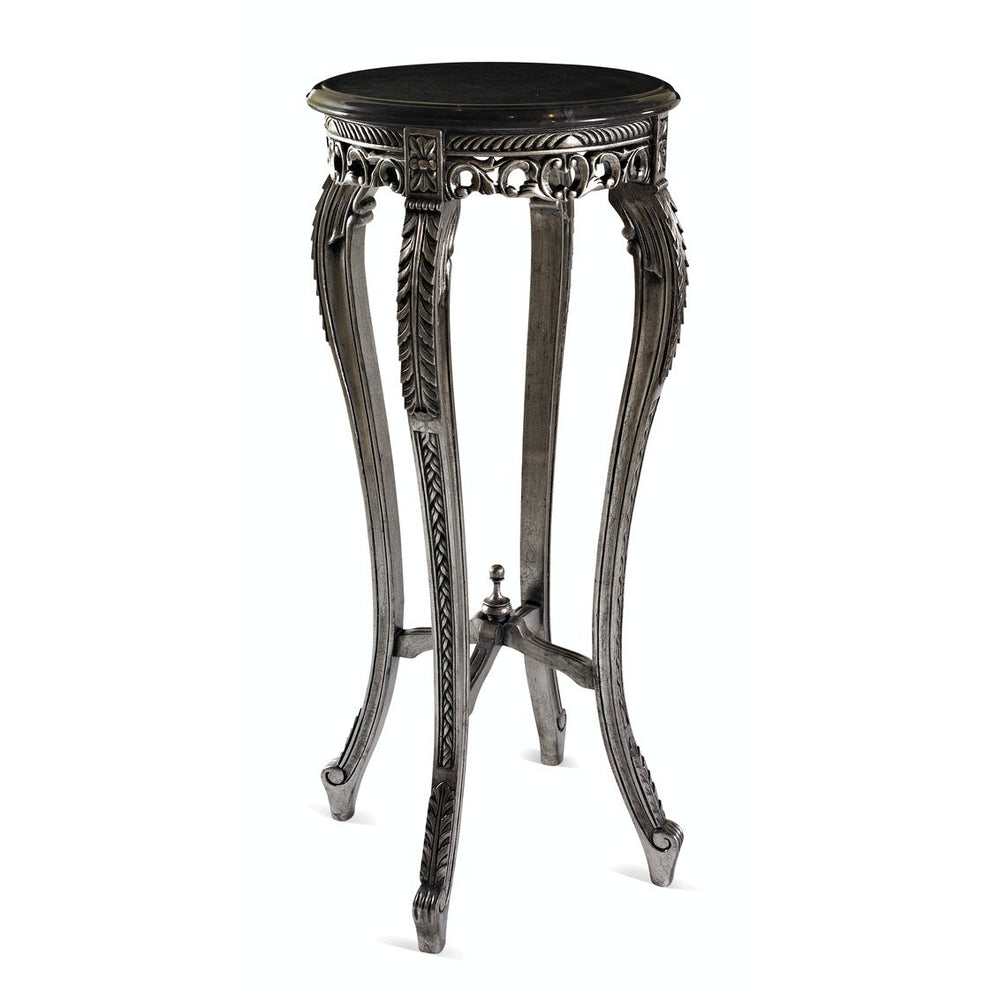 Acanthus Plant Stand-Alden Parkes-ALDEN-TB-M212-BR-Side TablesAnt. Gold with Black Rub-2-France and Son