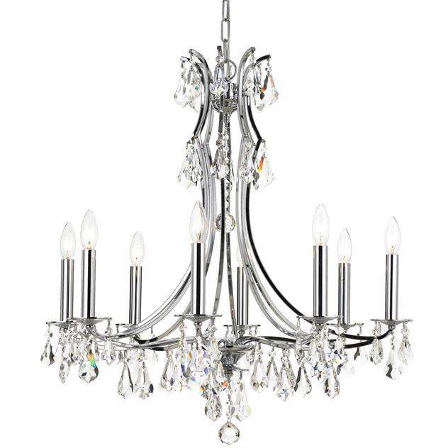 Cedar 8 Light Chandelier-Crystorama Lighting Company-CRYSTO-5938-CH-CL-MWP-ChandeliersClear Crystal-1-France and Son