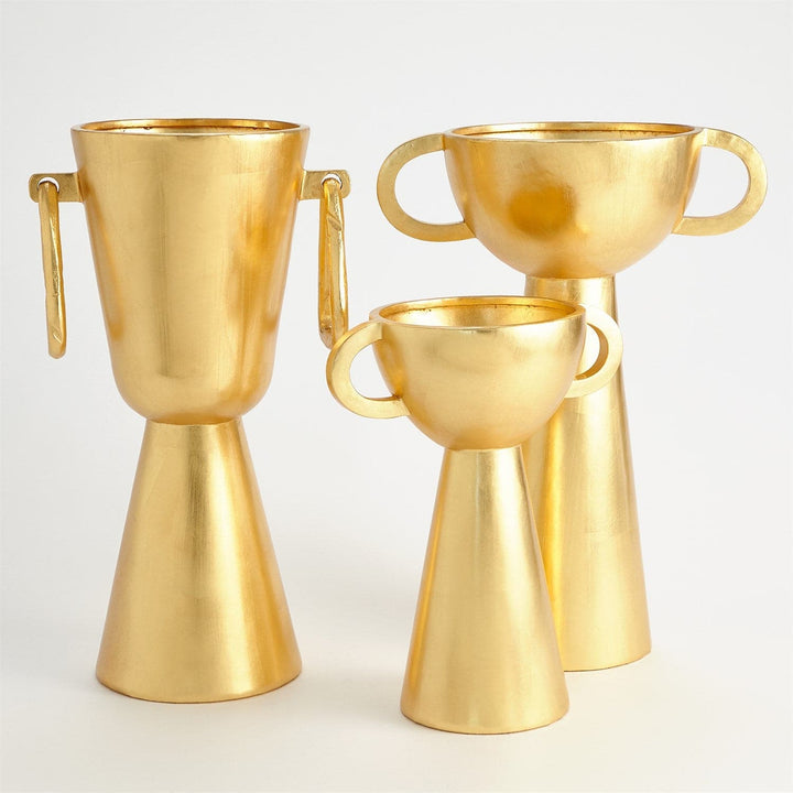 Trophy Urn - Gold Leaf-Global Views-GVSA-9.93690-Decorative Objects-2-France and Son