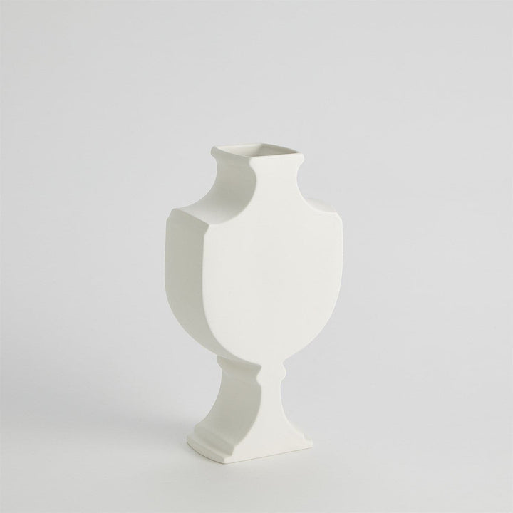 Classic Sliced Collection-Global Views-GVSA-1.10822-DecorMatte White-Classic Sliced Vase-8-France and Son